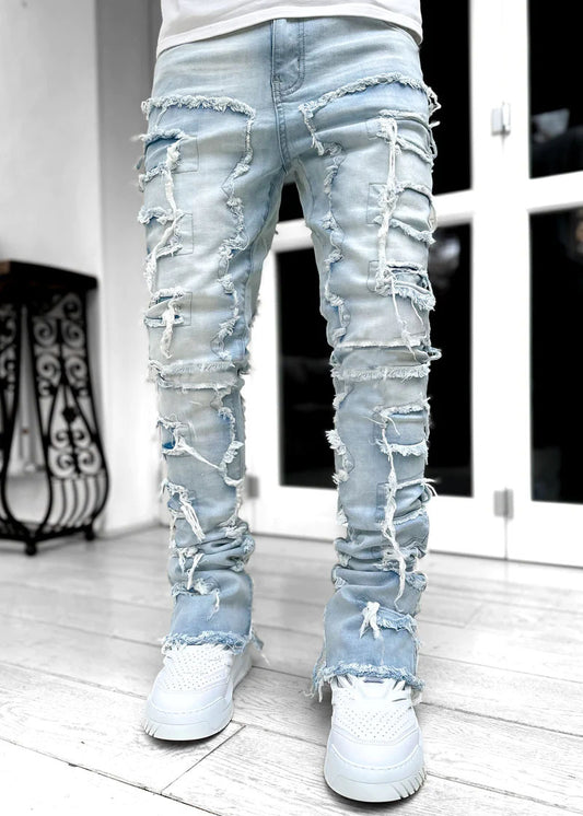 Men Fit Stacked Jeans